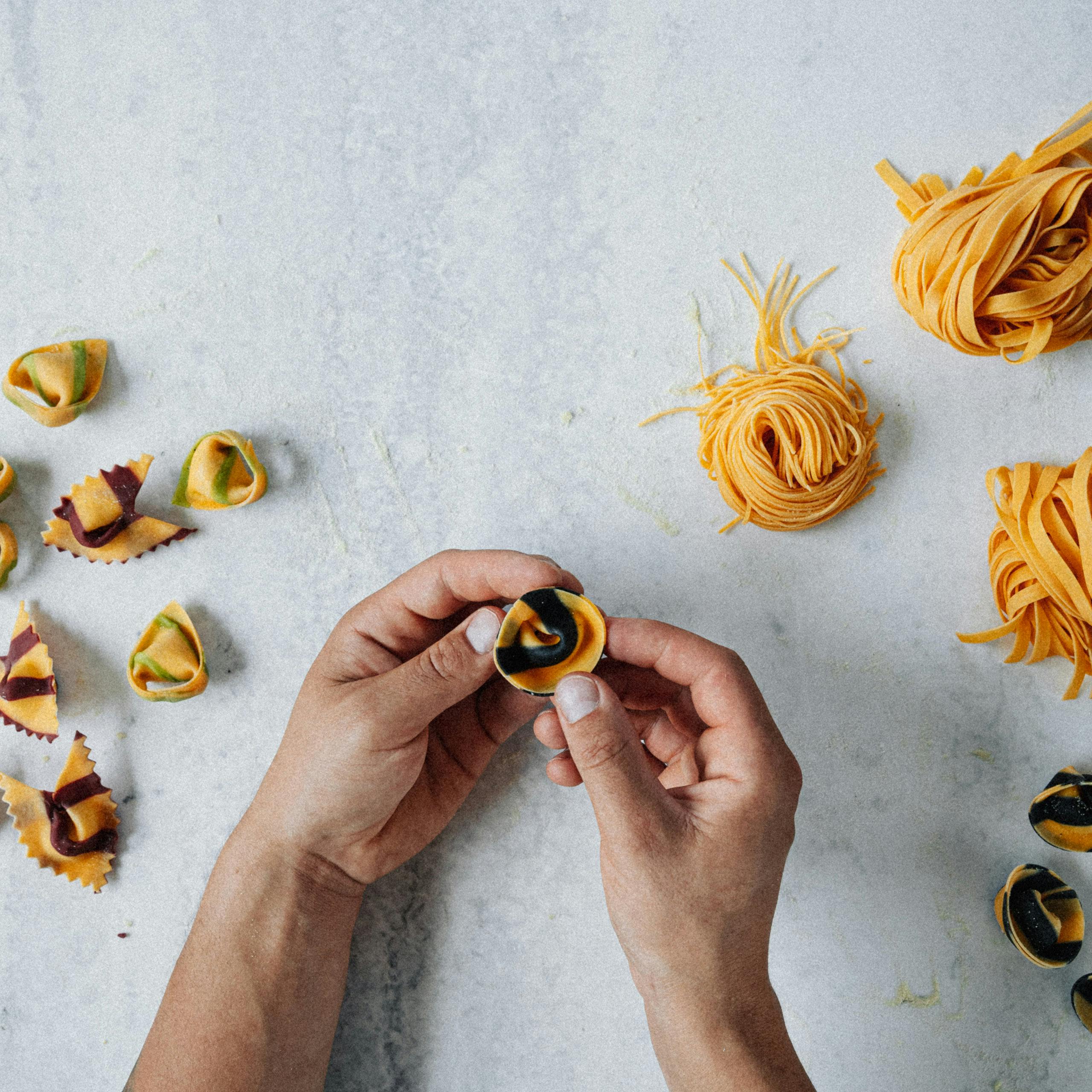 Creating pasta shapes